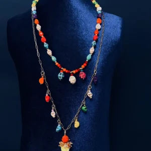 Collar Calaveras color