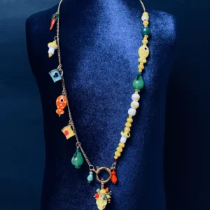 Collar calavera pez mar