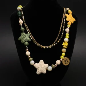 Collar Artesanal Otoño en el Mar