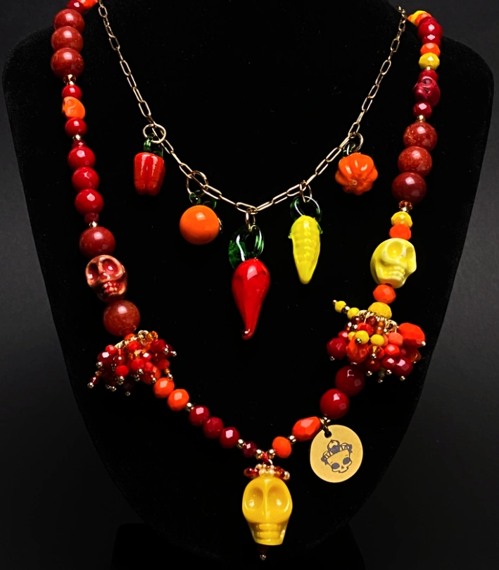 Collar Artesanal Día de los Muertos en México - Imagen 2