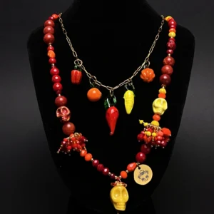 Collar Artesanal Día de los Muertos en México
