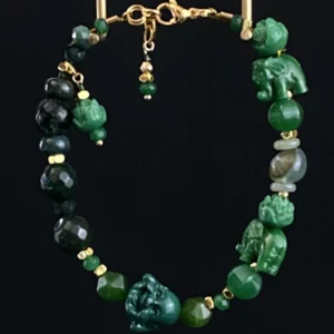 Pulsera Artesanal Jadeíta en India