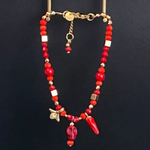 Pulsera Artesanal Calavera Picante