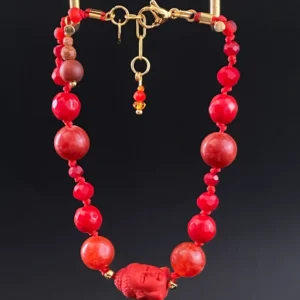 Pulsera Artesanal Buda De Fuego
