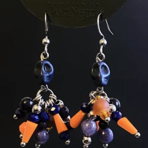 Pendientes Artesanales Calaveras entre Soladitas y Ágatas