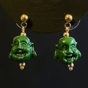 Pendientes Artesanales Buda Feliz de la Fortuna
