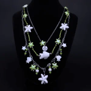 Collar Artesanal Peixes e Estrelas